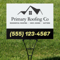 Roofing Contractor Logo Sign