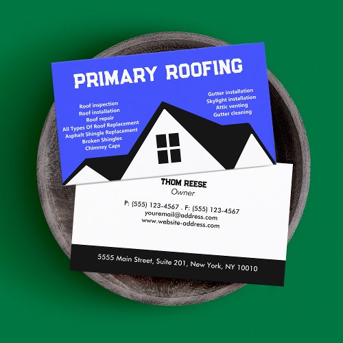 Roofing Contractor   Roofer Business Card