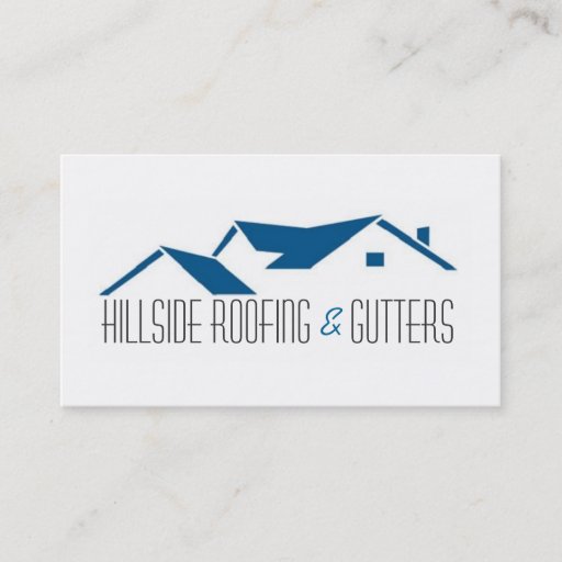 Customizable Roofing, Gutters, Construction Business Card