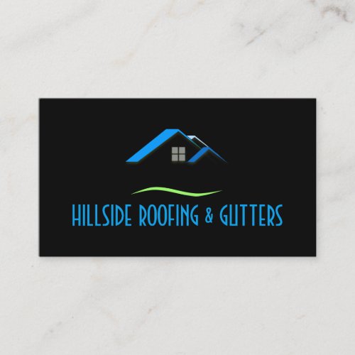 Roofing Gutters Windows Construction Business Card