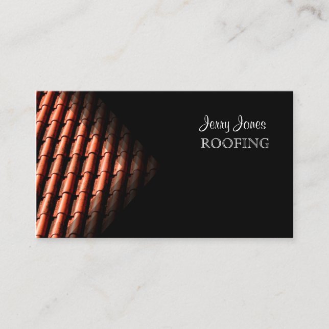 Roofing, photo business cards (Front)