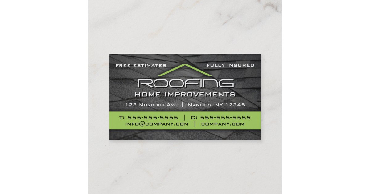 Roofing Professional Business Card Zazzle
