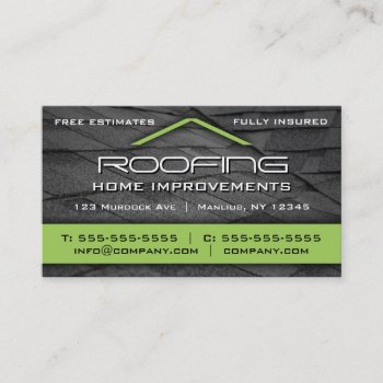 Roofing Professional Business Card by wrkdesigns at Zazzle