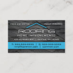 Roofing Professional Business Card Blue at Zazzle