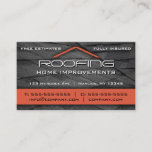 Roofing Professional Business Card Orange at Zazzle