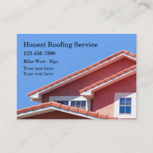 Roofing Professional Business Cards