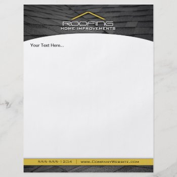 Roofing Professional Business Flyer Yellow by wrkdesigns at Zazzle