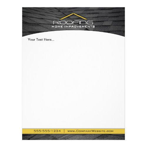Roofing Professional Business Flyer Yellow