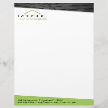 Roofing Professional Letterhead by wrkdesigns at Zazzle