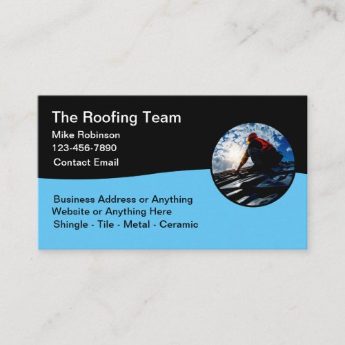 Roofing Sales And Installation Business Cards