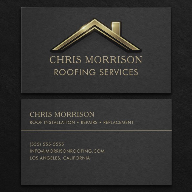 Roofing Services Business Card (Creator Uploaded)