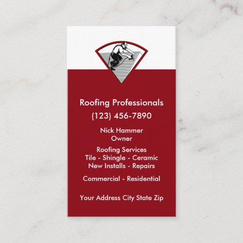 Roofing Services Business Card