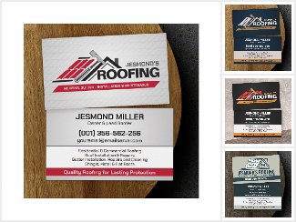 Roofing services - Roofer Business Cards
