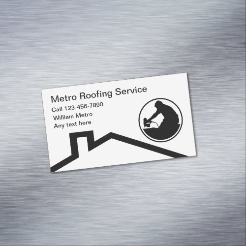 Roofing Services Simple Business Card Magnets