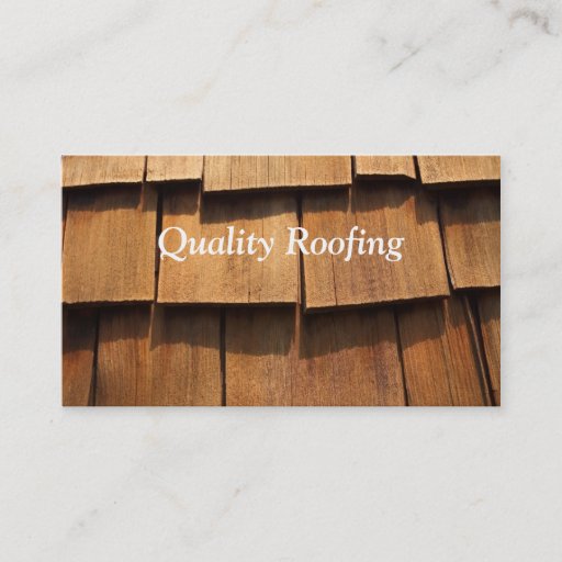Customizable Roofing Shingle Business Cards