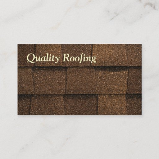Customizable Roofing Shingle Business Card