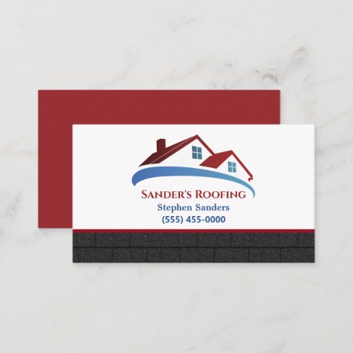 Roofing Shingles Construction Company Business Card