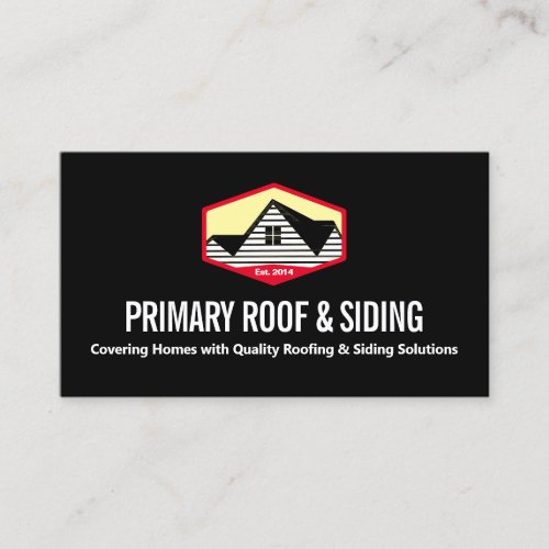 Roofing  Siding Contractor Business Card