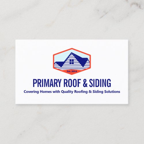 Roofing  Siding Contractor Business Card
