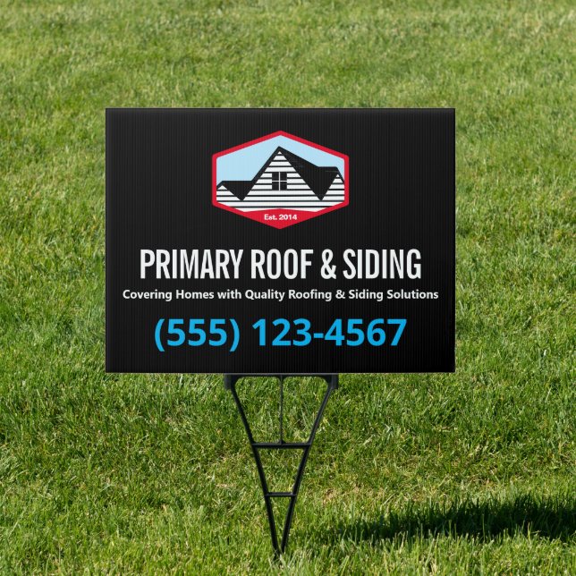 Roofing & Siding Contractor Sign (Insitu)