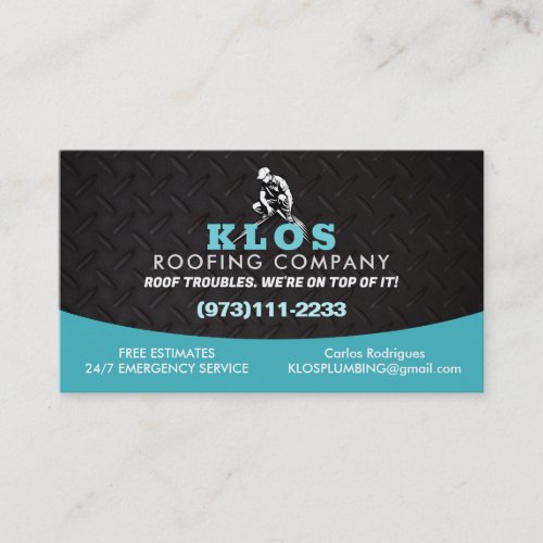 Roofing Slogans Business Card