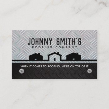 Roofing Slogans Business Cards by MsRenny at Zazzle