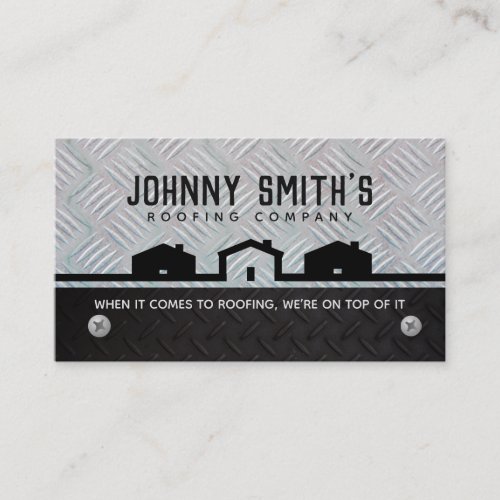 Roofing Slogans Business Cards