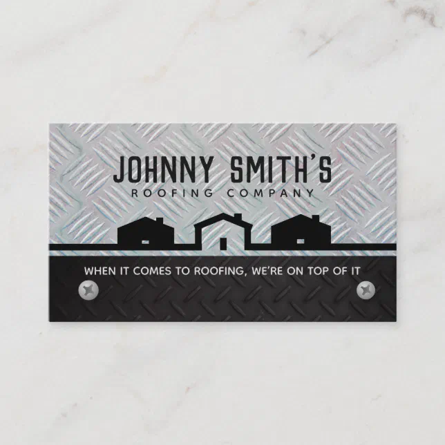 Roofing Slogans Business Cards Zazzle