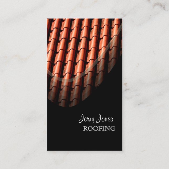 Roofing, Spanish Tiles/DIY Business Card (Front)