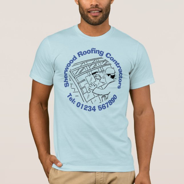 Roofing, Tiling & Slating. T-Shirt (Front)
