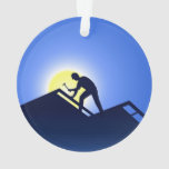 Roofing Worker Ornament at Zazzle