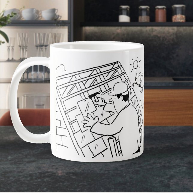 Roofing Worker, Roofer or Slater Giant Coffee Mug (Creator Uploaded)