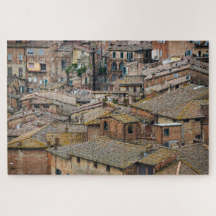 Roofs in Siena city abstract Jigsaw Puzzle