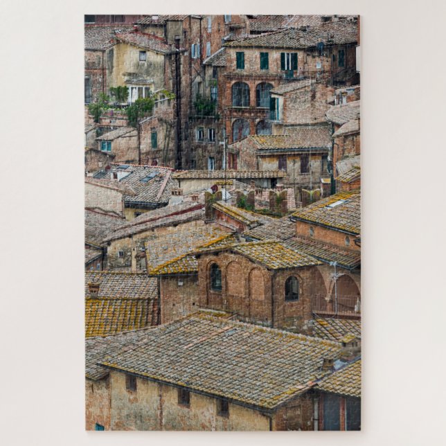 Roofs in Siena city in Tuscany Jigsaw Puzzle (Vertical)