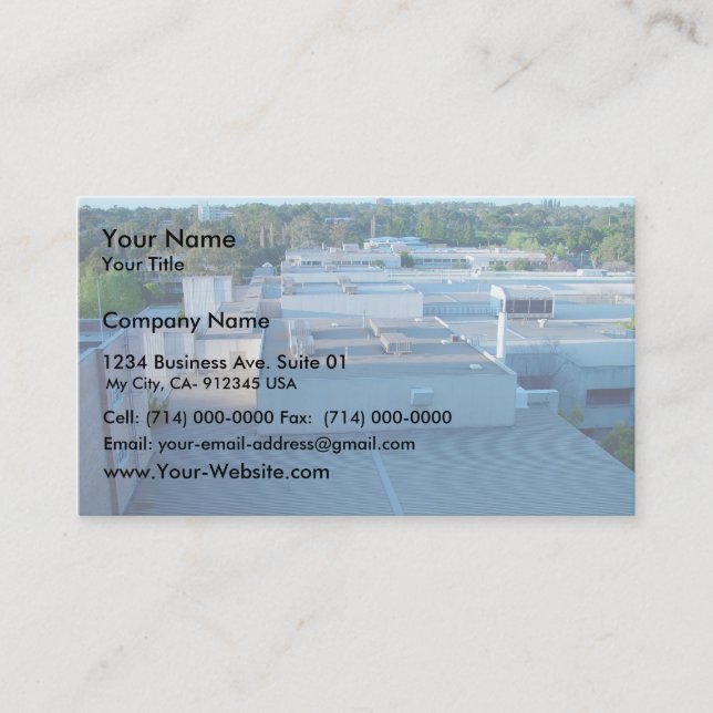 Roofs Of Sir Charles Gairdner Hospital Aka Queen E Business Card (Front)