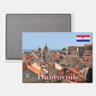 Roofscape of Dubrovnik in Croatia, travel Magnet