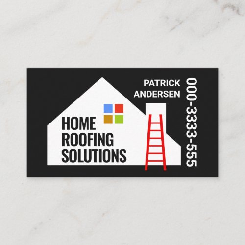 Rooftop Building Moveable Window Ladder Business Card