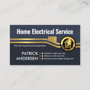 Rooftop Electrical Wiring Frame Business Card