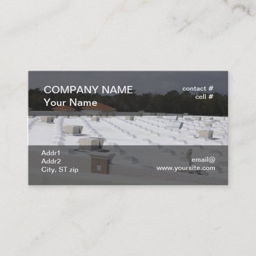 rooftop heat pump business card template