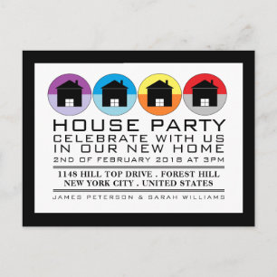 Rooftop Icons, Housewarming Party Invitation