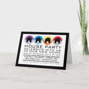 Rooftop Icons, Housewarming Party Invitation