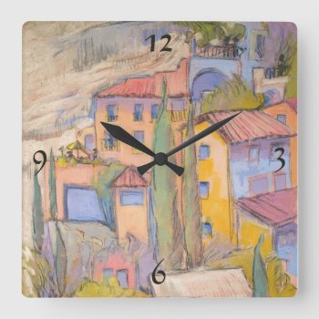 Rooftop Party Wall Clock by DorothyFaganFrance at Zazzle