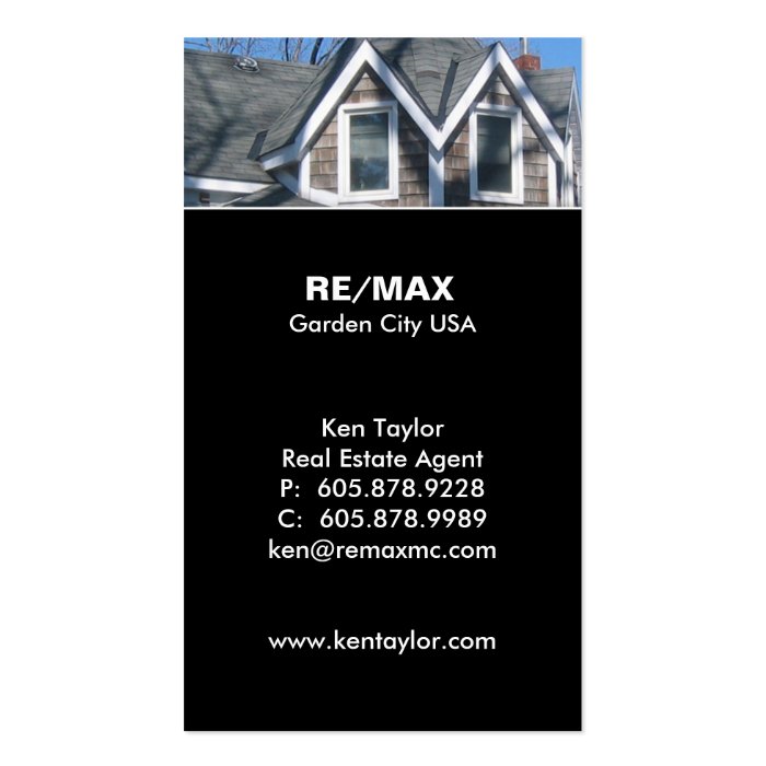 Rooftop Real Estate Business Card Sky