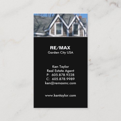 Rooftop Real Estate Business Card Sky