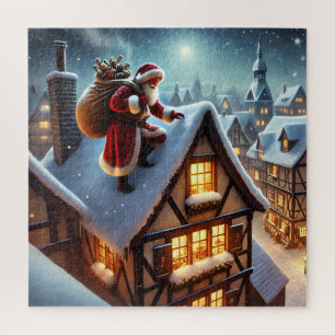 Rooftop Santa Puzzle