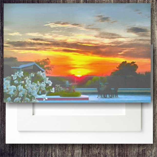 Rooftop Sunset 2295 Acrylic Print (Creator Uploaded)