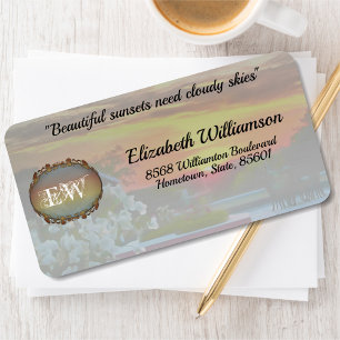 Rooftop Sunset 2295 Address Label