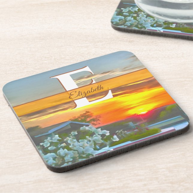 Rooftop Sunset 2295 Beverage Coaster (Creator Uploaded)