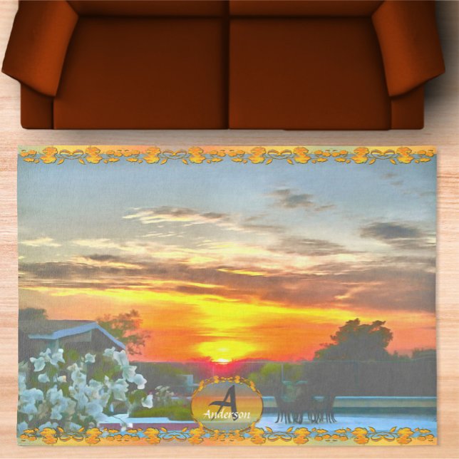 Rooftop Sunset 2295 Rug (Creator Uploaded)