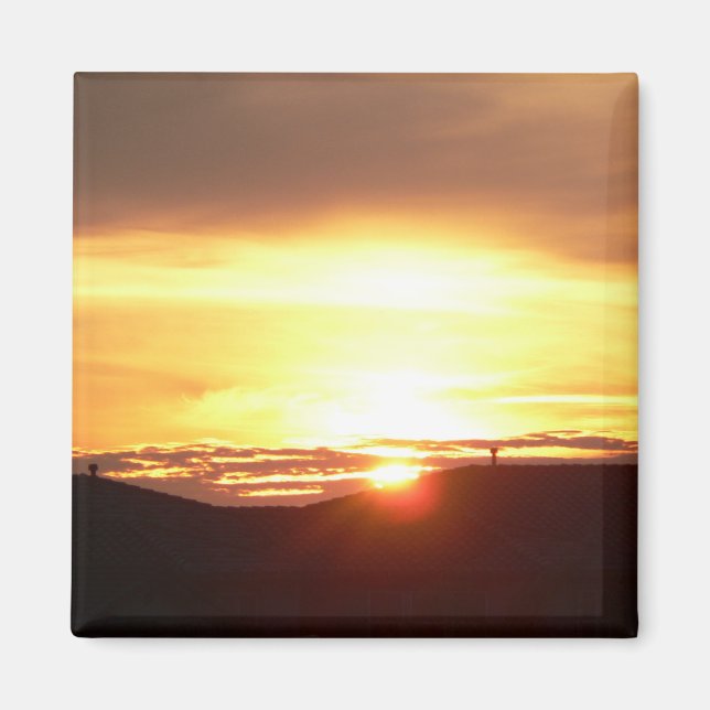 "Rooftop Sunset" Magnet (Front)